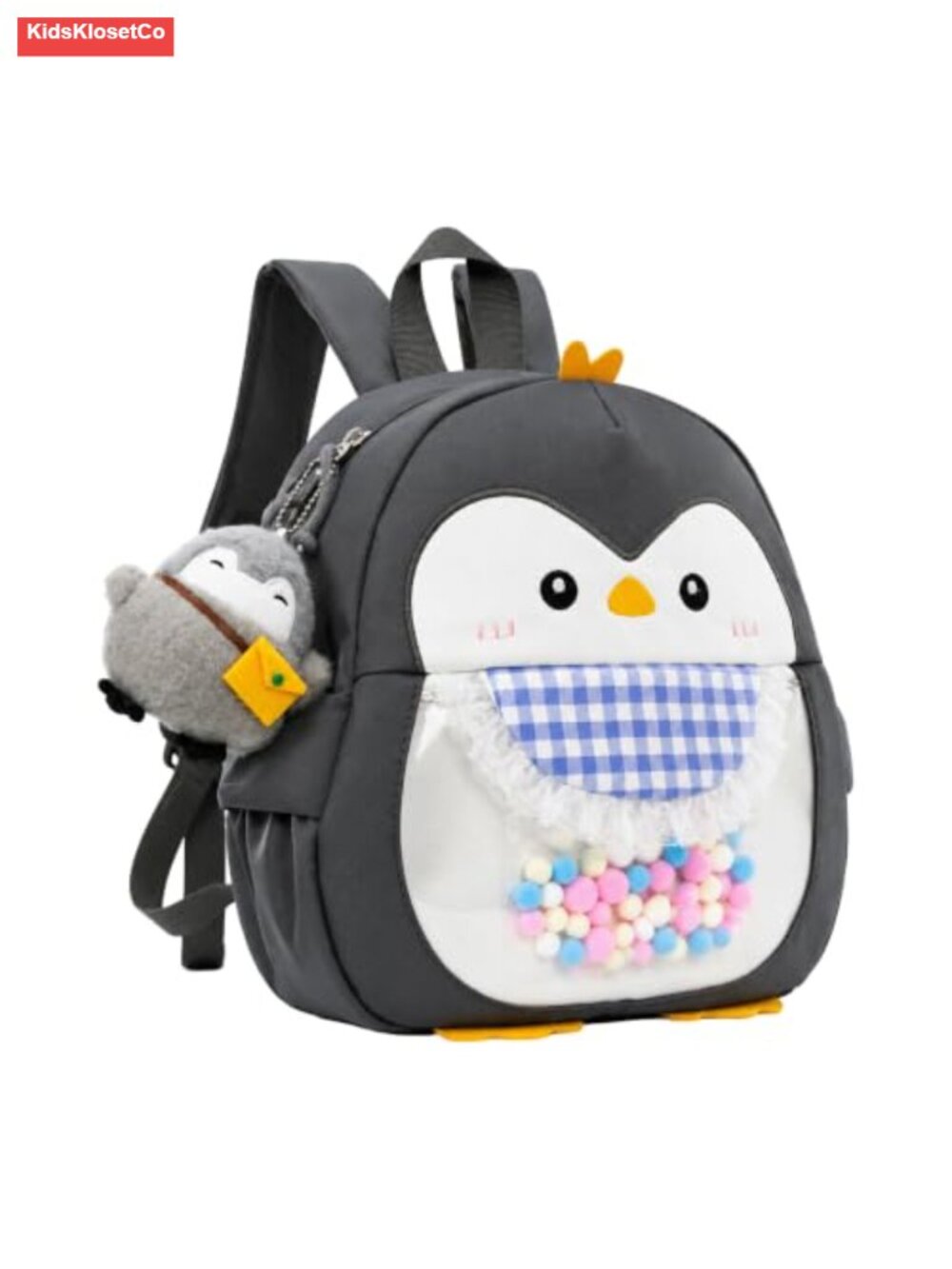 Kids' Water-Resistant Nylon Backpack with Hidden Pocket, Adjustable Straps